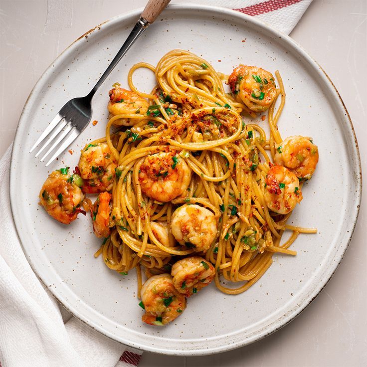 Curry crevette pâtes