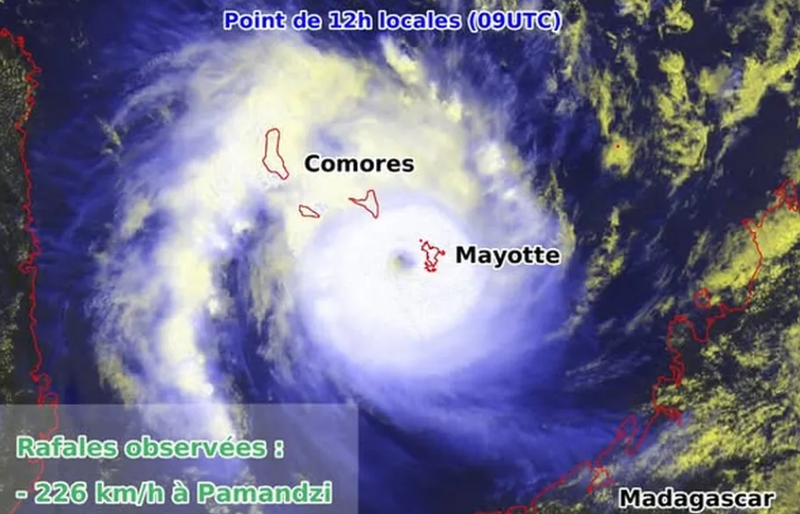 le cyclone CHIDO - le chaos à Mayotte et au Mozambique