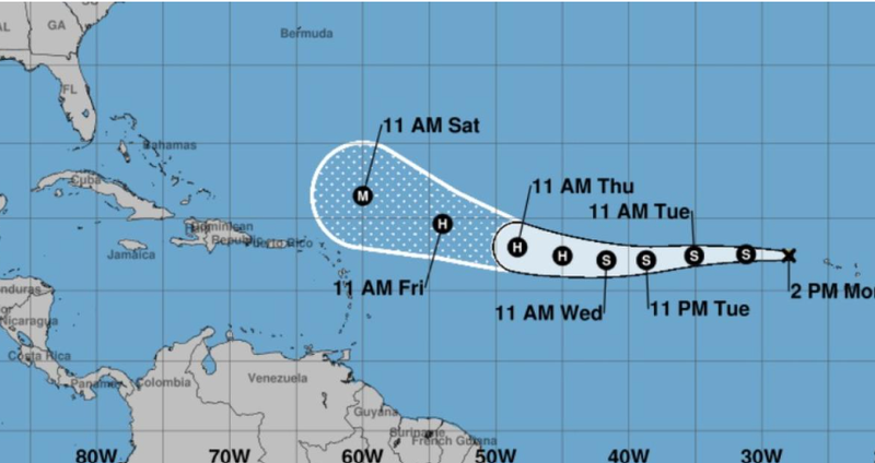 La tempête tropicale Erin