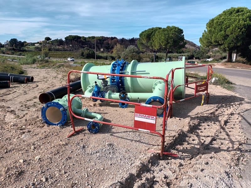 trvx adduction d'eau Saint Julien les Martigues 2025