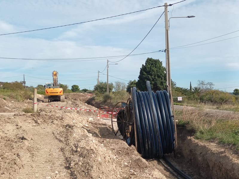 trvx adduction d'eau Saint Julien les Martigues 2025