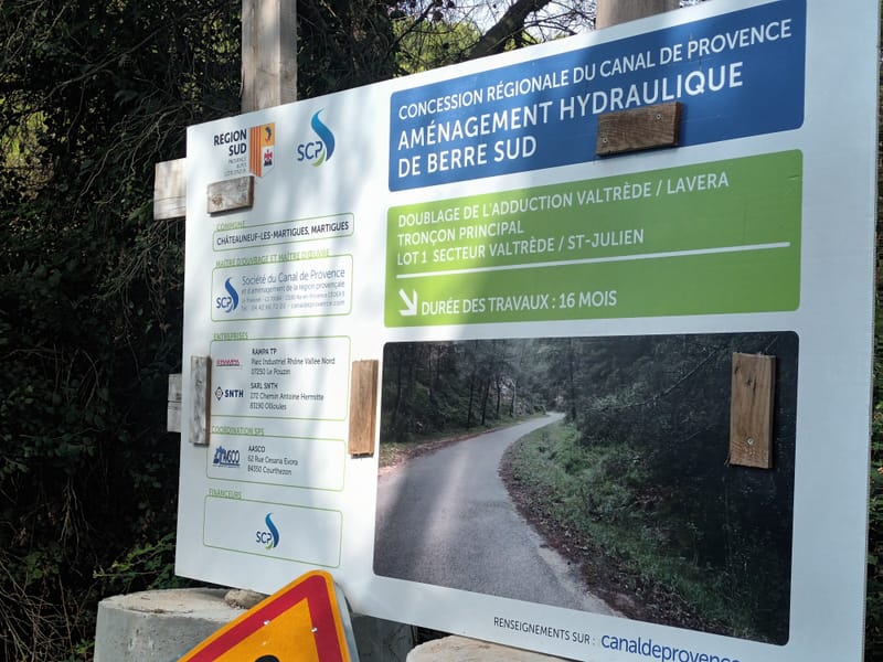 trvx adduction d'eau Saint Julien les Martigues 2025