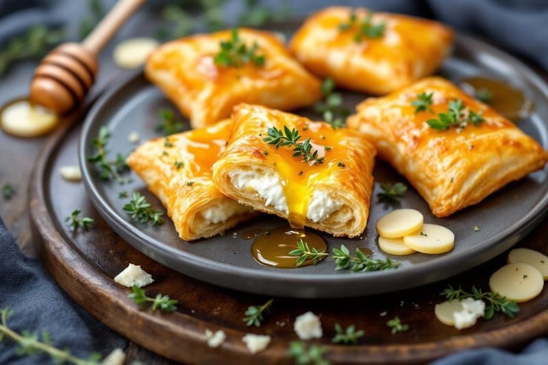 Croustillant de chèvre et miel