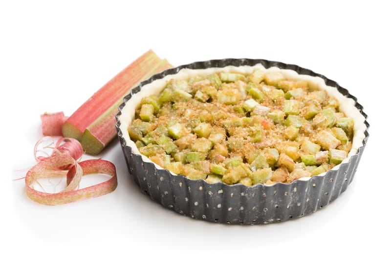 Tarte à la rhubarbe meringuée OU non