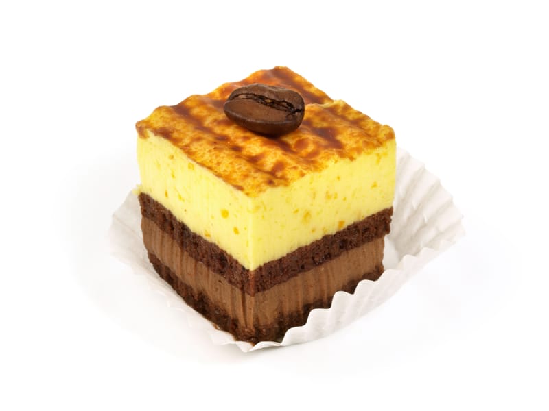 Entremet au praliné et à la vanille