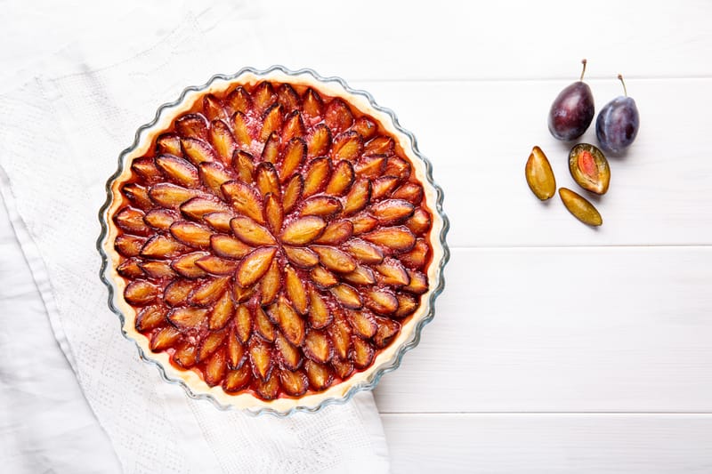 Tarte à la Quetsches d’Alsace et cannelle