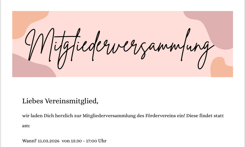 Mitgliederversammlung 2026