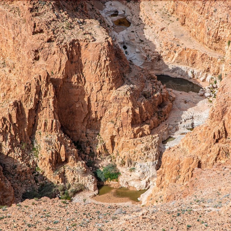 Зимний рассвет на мертвом море. Ущелье Ардуф, Цеелим и Эйн Намер (16-17 км)