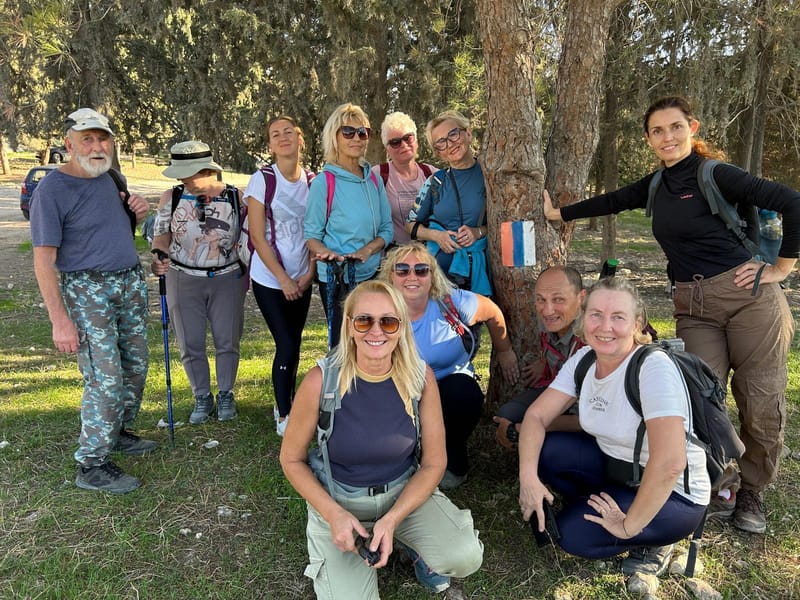 Идем Тропой Израиля - от Латруна до пещеры Бней Брит - 23 участок протяженность 16-18 kм.