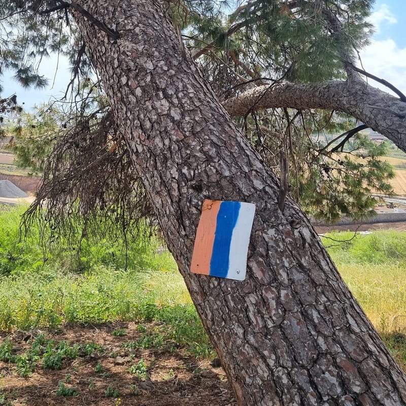 Идем Тропой Израиля - от Бейт Гуврин до Тель Кешет -29 участок протяженность 22 kм.