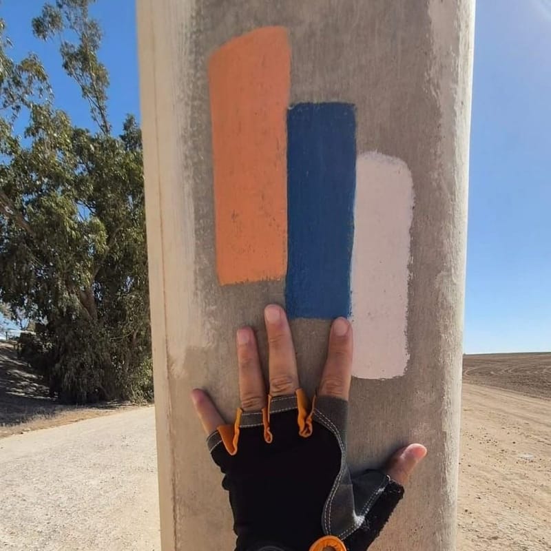 Идем Тропой Израиля - от кибуца Двира до леса Мейтар - 31 участок протяженность 18 kм.