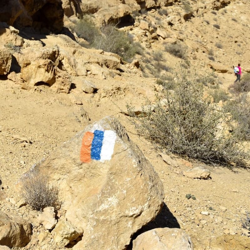 Идем Тропой Израиля - от Арада до Брихат Цфира 34 участок, протяженность 17 kм.