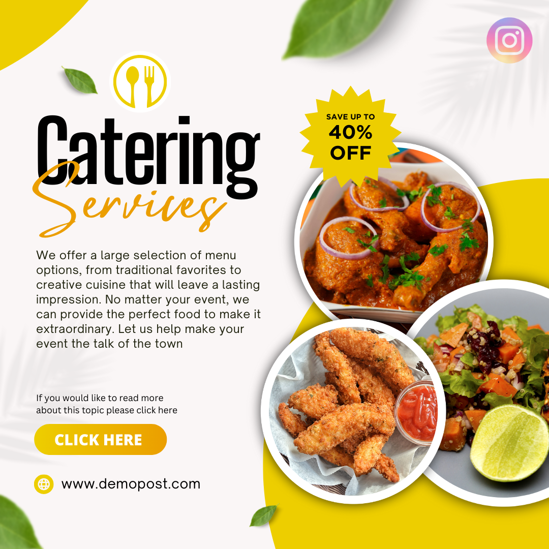 “Delicious Catering, Unbeatable Savings! Up to 40% Off!”