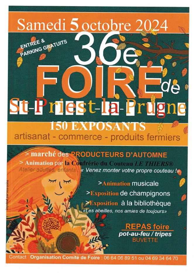 36ème Foire Saint Priest La Prugne