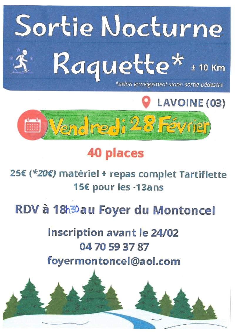 Sortie Nocturne Raquette