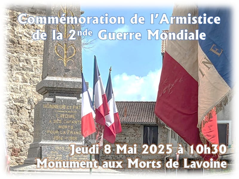 Commémoration de l'Armistice de la 2 ème Guerre Mondiale
