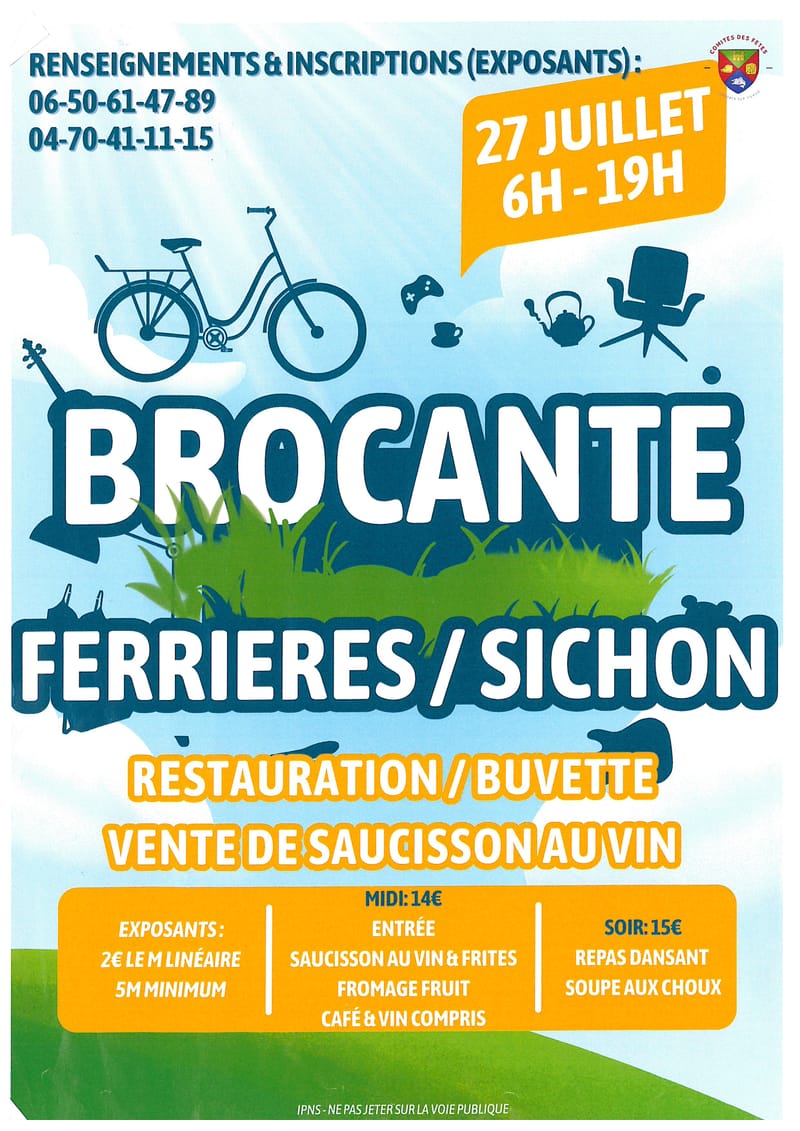 BROCANTE FERRIERES SUR SICHON