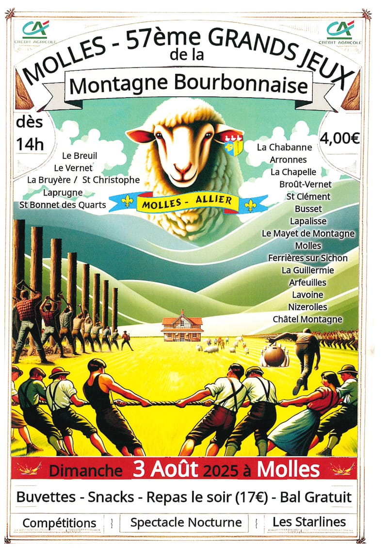 57ème Grands Jeux de la montagne Bourbonnaise