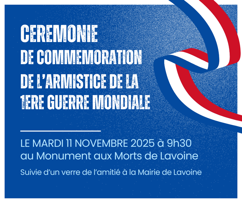 Cérémonie de commémoration de l'Armistice de la 1ere Guerre mondiale