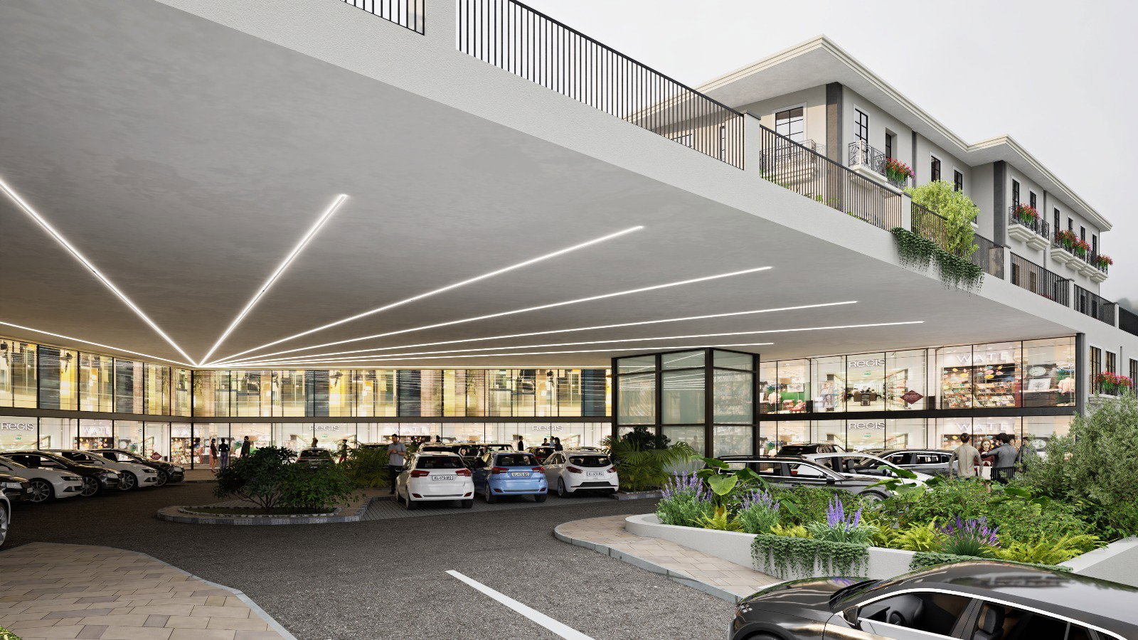 Residential and commercial building plot