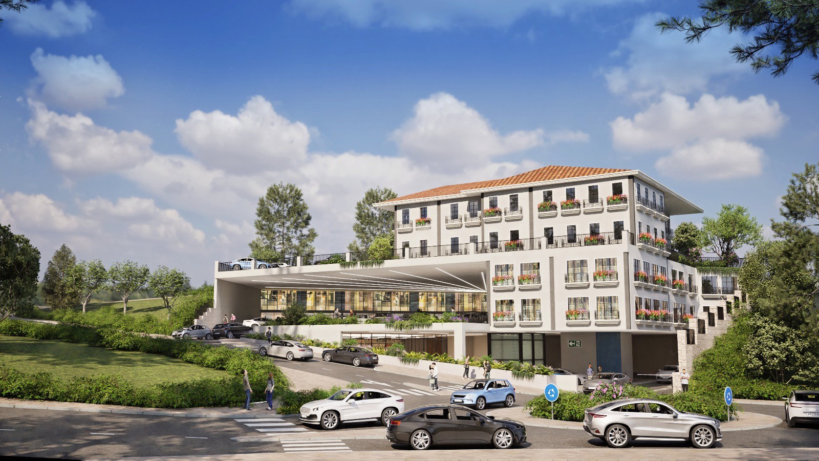 Residential and commercial building plot