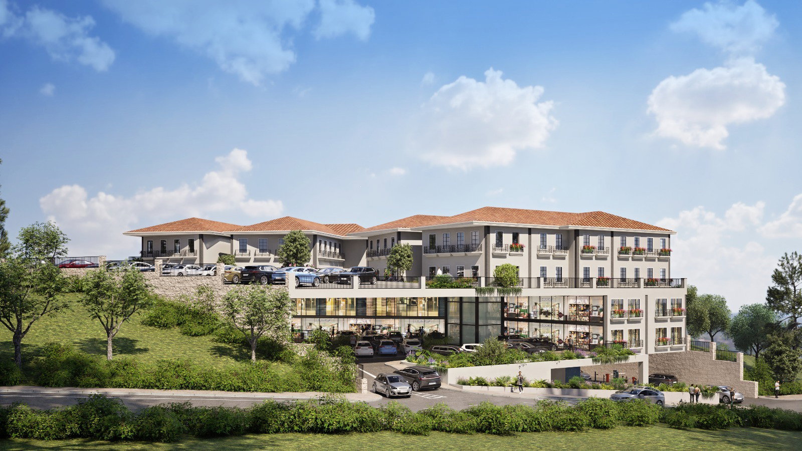 Residential and commercial building plot