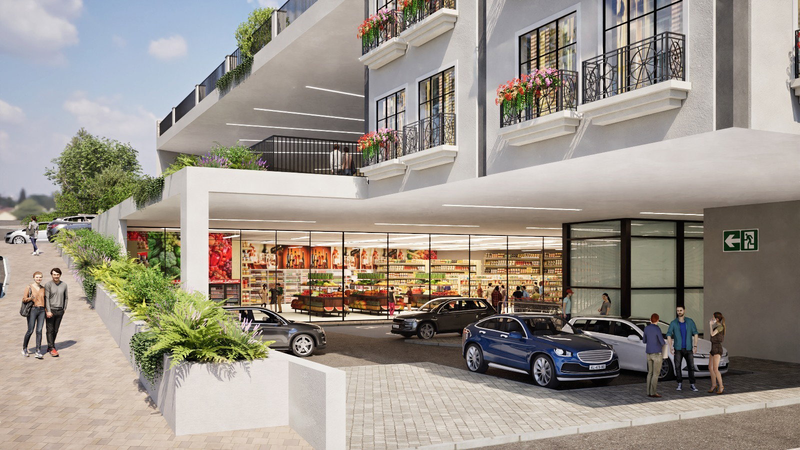 Residential and commercial building plot