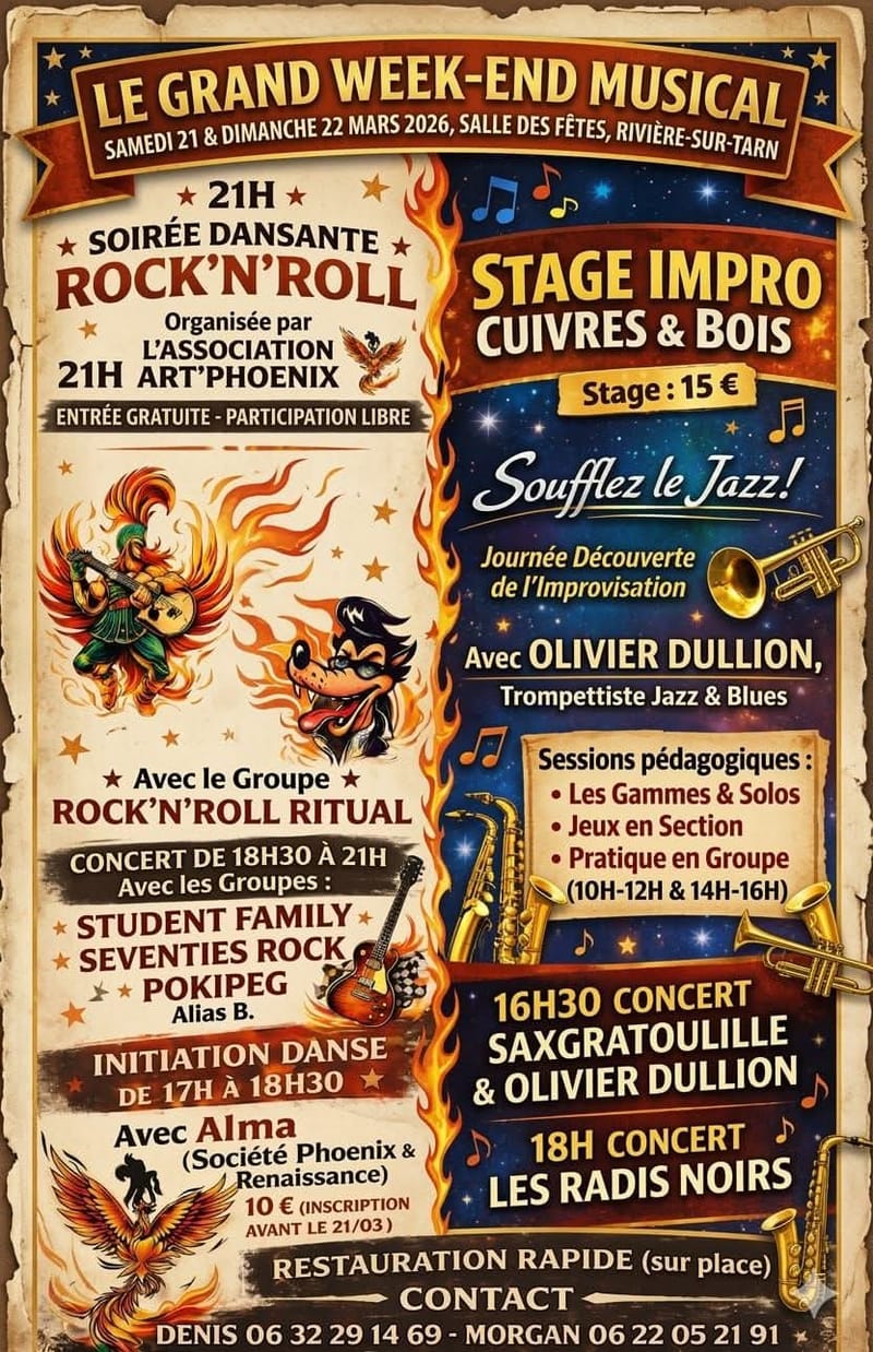 WEEK END MUSICAL RIVIERE SUR TARN