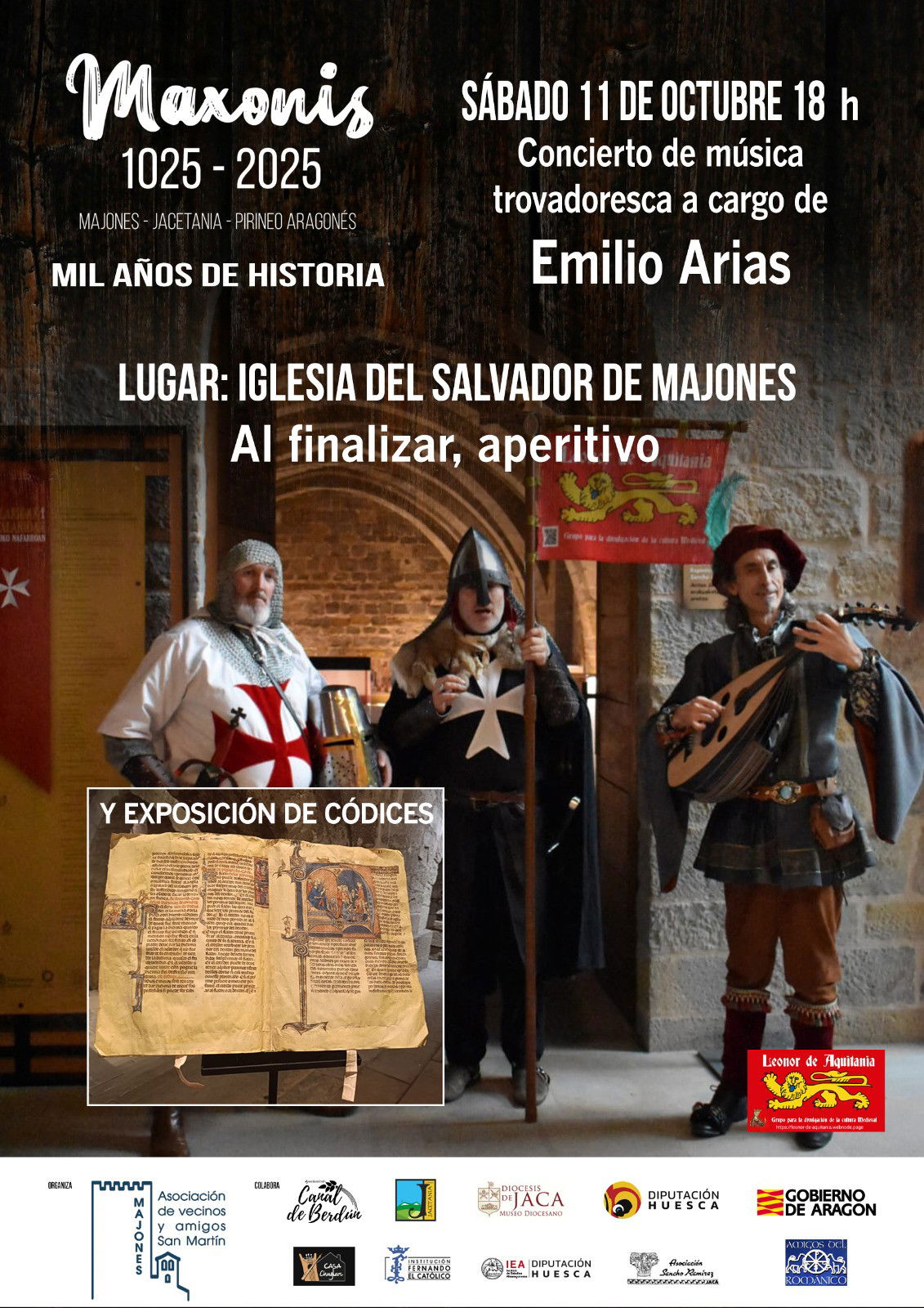 Milenario de Majones 1025-2025. Exposición de códices y concierto