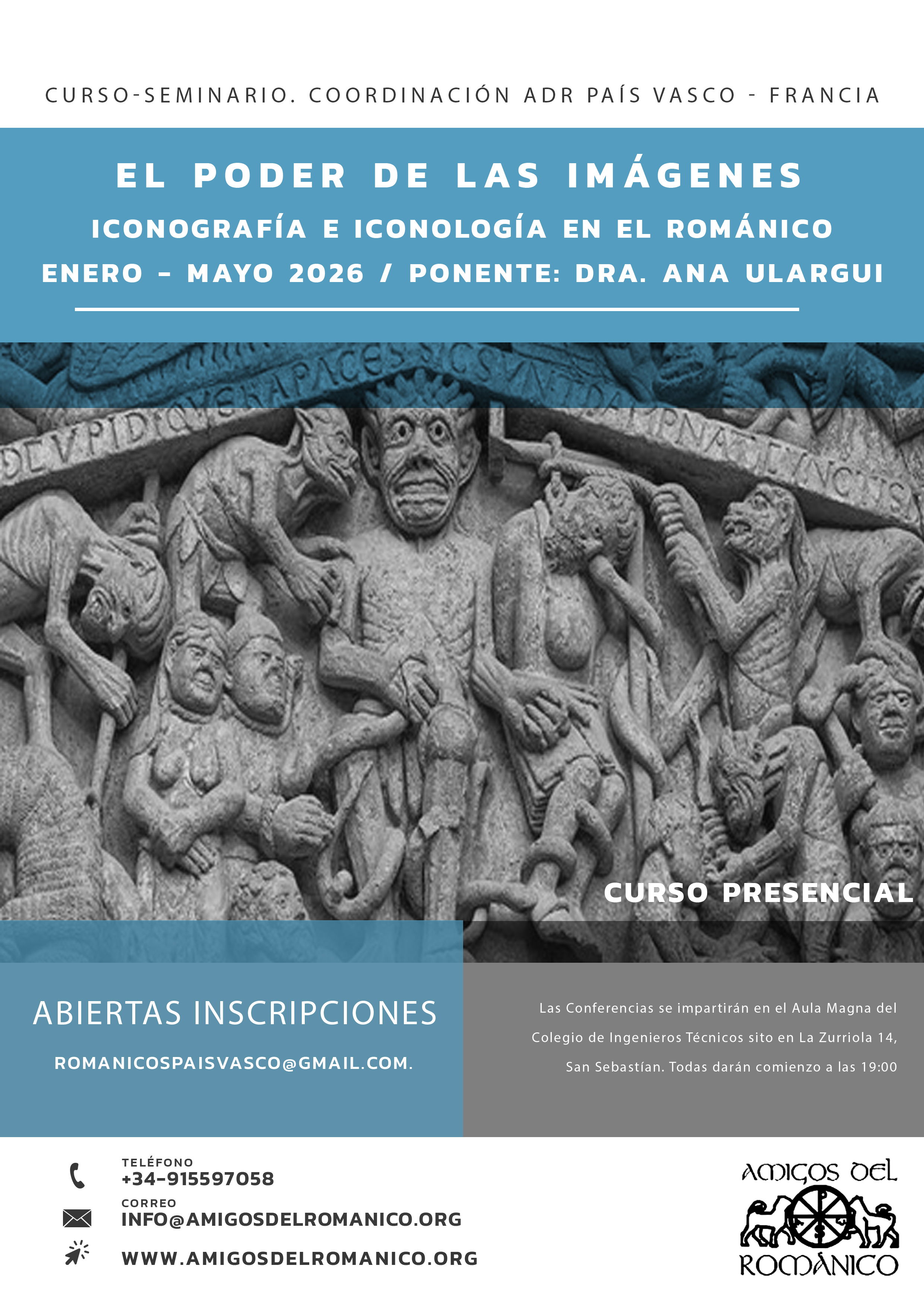 CURSO-SEMINARIO - EL PODER DE LAS IMÁGENES: ICONOGRAFÍA E ICONOLOGÍA EN EL ROMÁNICO