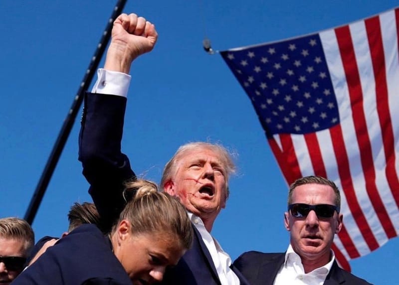 "Me dispararon y la bala perforó mi oreja", Donald Trump