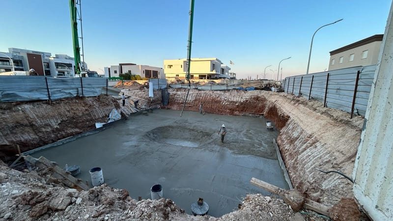 08/2024 - שלב יציקת רצפת המרתף 