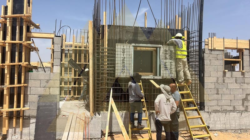 05/2024 - שלב מעטפת, עמודים וממ"ד