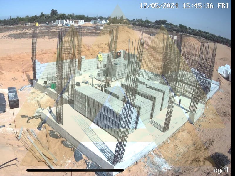 05/2024 - שלב מעטפת, עמודים וממ"ד