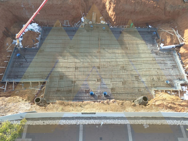 09/2024 - יציקת רצפת מרתף 