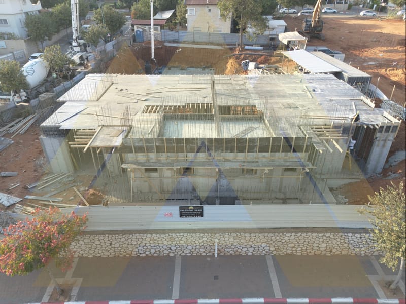 11/2024 - שלב יציקת רצפה קומה א'