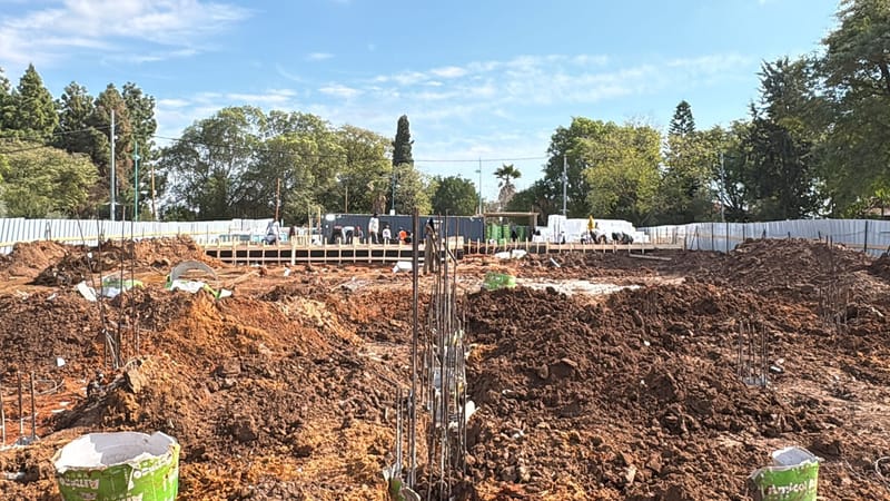 יציקת קומת קרקע 