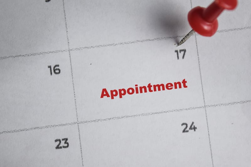 APPOINTMENTS ARE REQUIRED