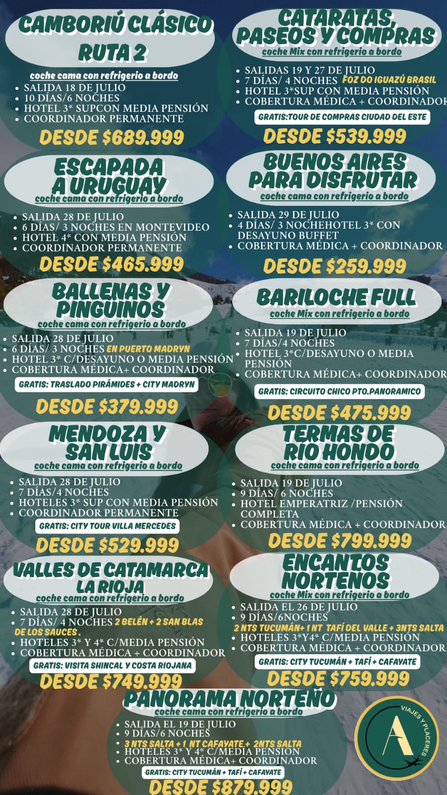 Promos vacaciones de invierno