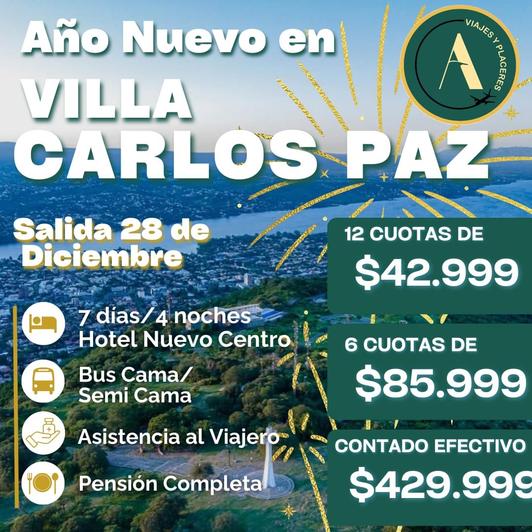 Año nuevo en Villa Carlos Paz