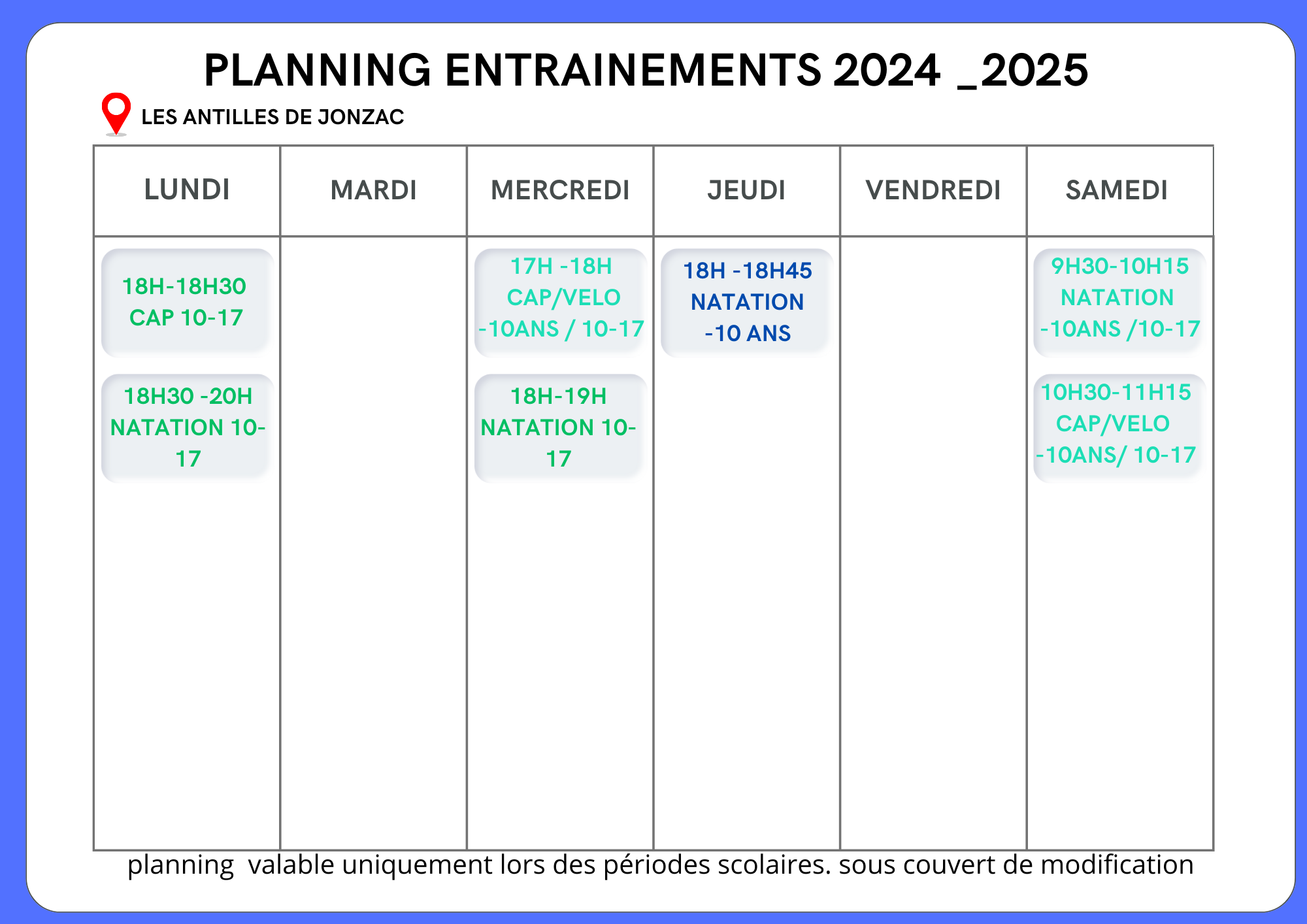 PLANNING ENTRAINEMENT JEUNES 2024_2025