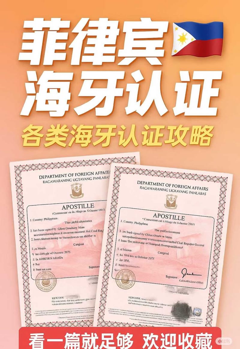 菲律宾海牙认证3工服务