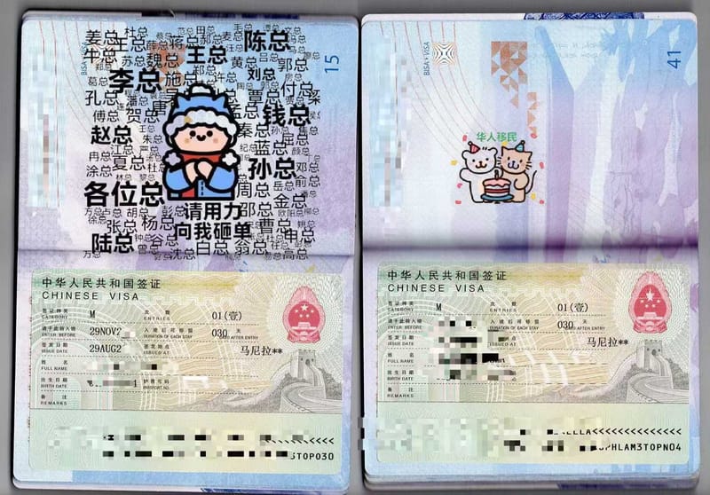 菲律宾申请中国签证流程服务