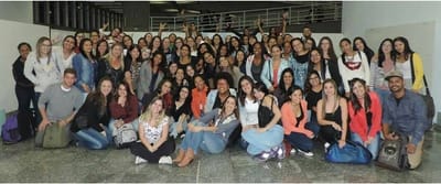 Despedida de alunas e alunos para colegas no UNICID/SP - 2016