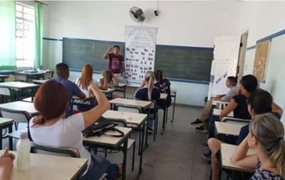 Fomos criar um projeto em Libras na Escola Estadual Índia Vanuíre de Tupã/SP - 2018