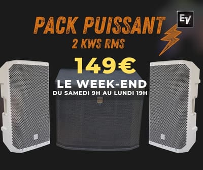 PACK PUISSANT 149€ / jour ou week-end