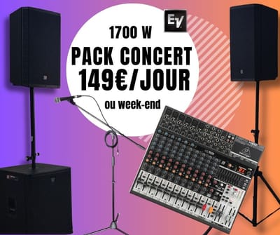 PACK CONCERT BASIQUE 149€ / jour ou week-end