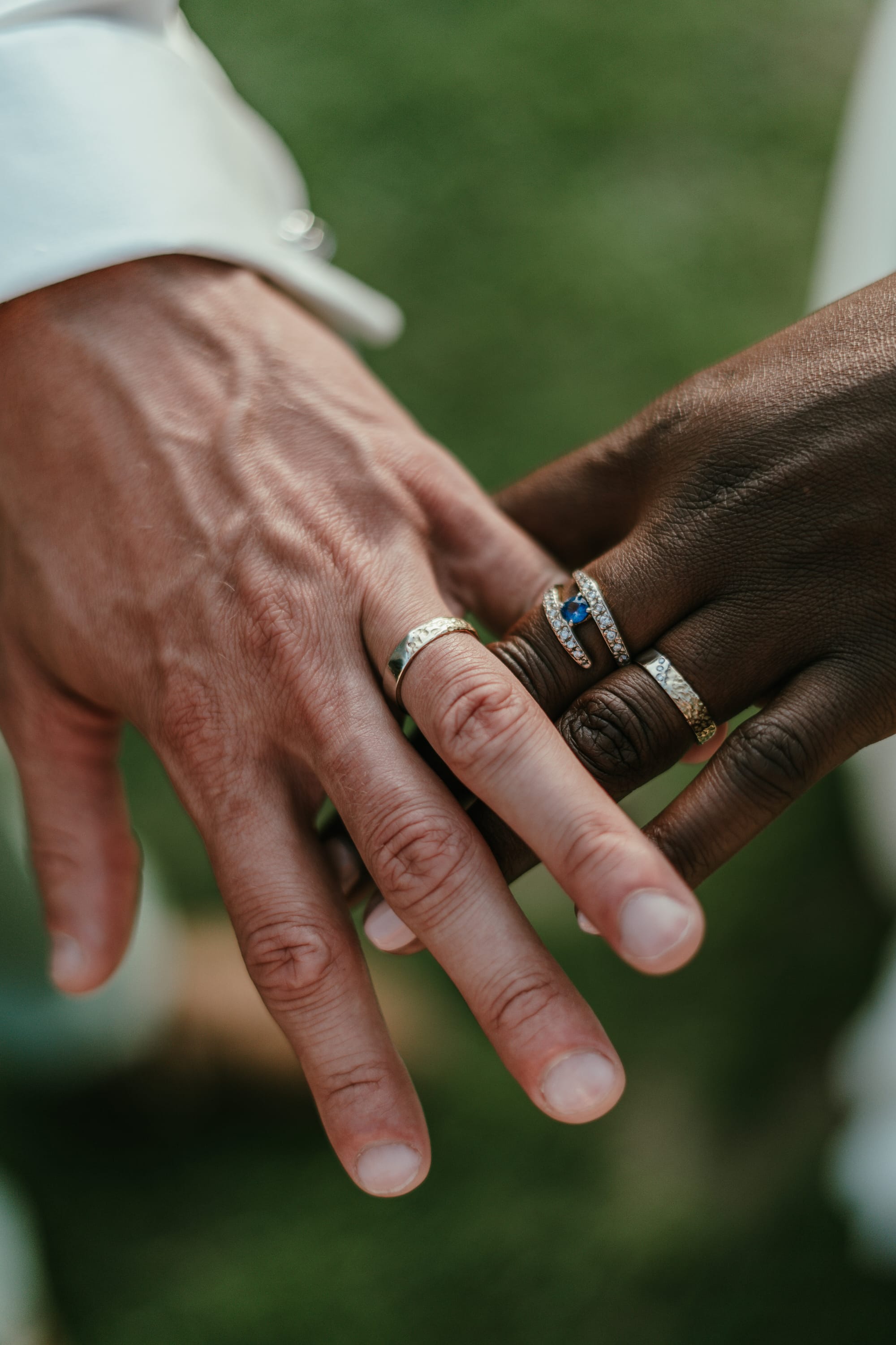 Alliance et bague fiançailles réalisée par Raphaël