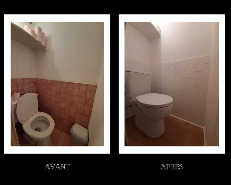 Salles de bain et WC gris, blanc, bois