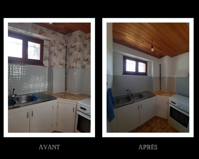 Rénovation murale séjour et cuisine